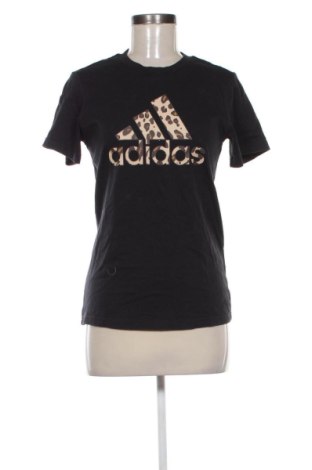 Damen T-Shirt Adidas, Größe S, Farbe Schwarz, Preis 14,00 €