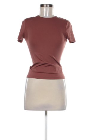 Damski T-shirt Bershka, Rozmiar XS, Kolor Brązowy, Cena 38,03 zł