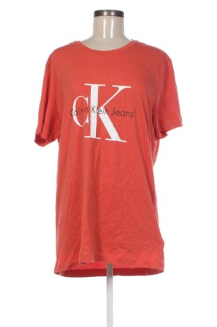 Tricou de femei Calvin Klein Jeans, Mărime XXL, Culoare Portocaliu, Preț 243,99 Lei