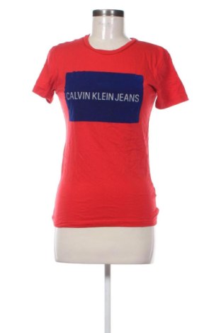 Дамска тениска Calvin Klein Jeans, Размер S, Цвят Червен, Цена 17,89 €