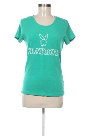 Damen T-Shirt Playboy, Größe L, Farbe Grün, Preis 9,00 €