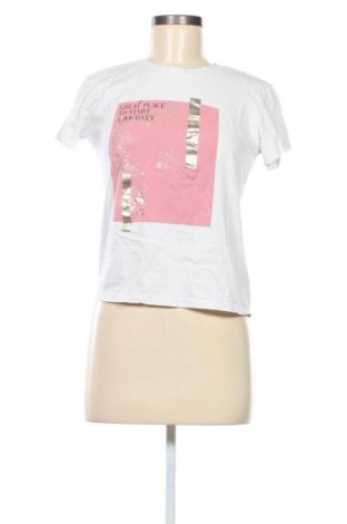 Damski T-shirt Sinsay, Rozmiar XS, Kolor Biały, Cena 48,23 zł