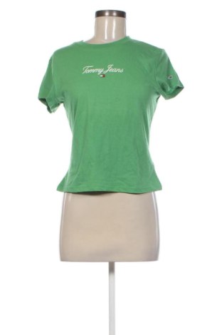 Дамска тениска Tommy Jeans, Размер M, Цвят Зелен, Цена 17,89 €