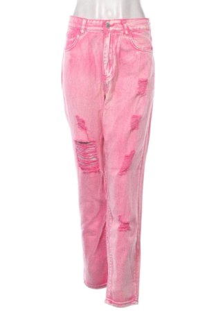 Damskie jeansy SHEIN, Rozmiar L, Kolor Różowy, Cena 78,99 zł