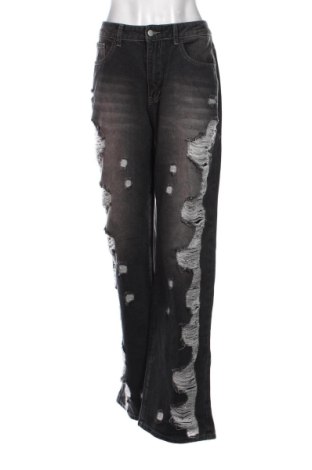 Damskie jeansy SHEIN, Rozmiar XL, Kolor Szary, Cena 58,09 zł, #136511139