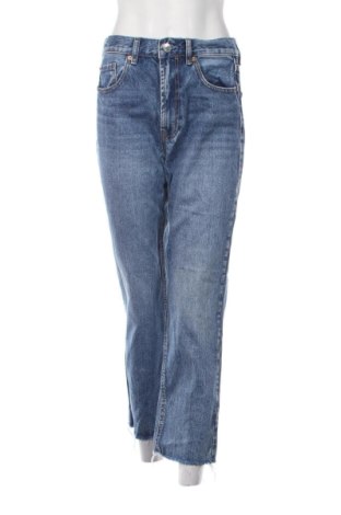 Blugi de femei Stradivarius, Mărime L, Culoare Albastru, Preț 91,99 Lei