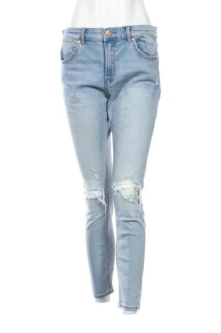 Дамски дънки Stradivarius, Размер XL, Цвят Син, Цена 15,33 €