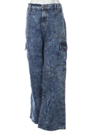 Damskie jeansy Zara, Rozmiar XL, Kolor Niebieski, Cena 166,99 zł