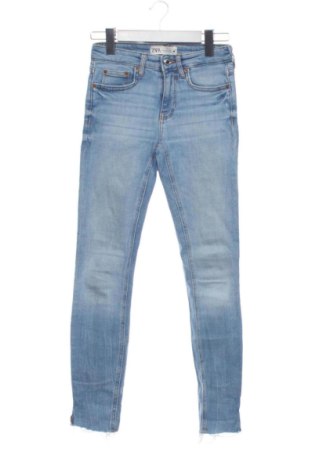 Дамски дънки Zara, Размер XS, Цвят Син, Цена 13,81 €, #136442250