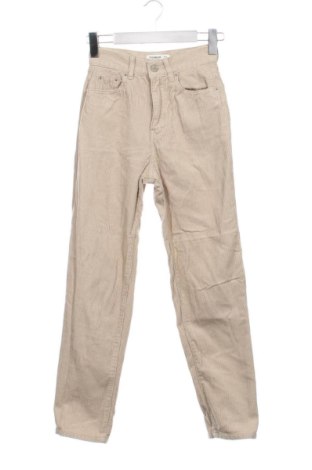 Damskie sztruksy Pull&Bear, Rozmiar XXS, Kolor Beżowy, Cena 79,15 zł