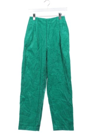Γυναικείο κοτλέ παντελόνι Uniqlo, Μέγεθος XS, Χρώμα Πράσινο, Τιμή 14,99 €, #136398320