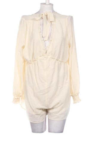 Kurzer Damenoverall H&M Divided, Größe XL, Farbe Ecru, Preis 25,99 €