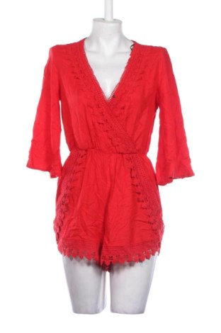 Kurzer Damenoverall H&M Divided, Größe L, Farbe Rot, Preis 25,99 €
