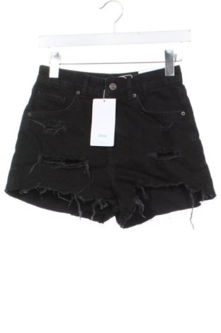 Γυναικείο κοντό παντελόνι Bershka, Μέγεθος XS, Χρώμα Μαύρο, Τιμή 11,99 €
