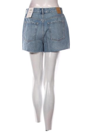 Pantaloni scurți de femei Zara, Mărime M, Culoare Albastru, Preț 93,84 Lei