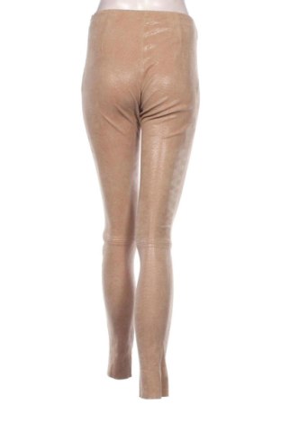 Pantaloni de piele pentru damă DROMe, Mărime S, Culoare Bej, Preț 1.021,79 Lei