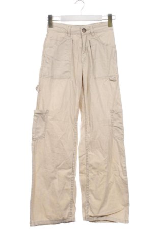 Pantaloni de femei Bershka, Mărime XXS, Culoare Bej, Preț 78,20 Lei