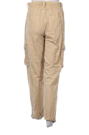 Pantaloni de femei Bershka, Mărime S, Culoare Bej, Preț 91,99 Lei
