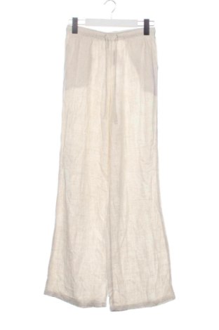 Damskie spodnie Stradivarius, Rozmiar XS, Kolor ecru, Cena 78,99 zł