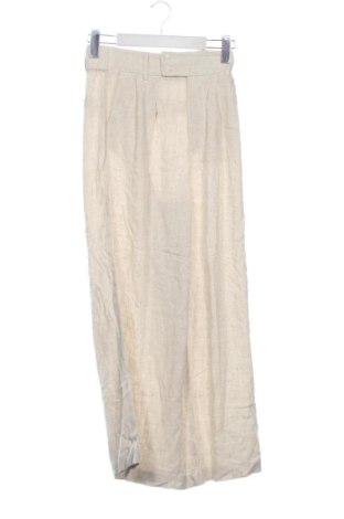 Damskie spodnie Stradivarius, Rozmiar XS, Kolor ecru, Cena 79,00 zł