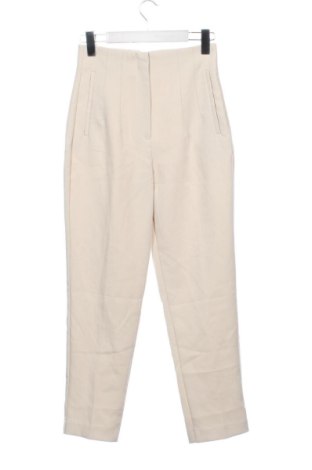 Damskie spodnie Zara, Rozmiar XS, Kolor ecru, Cena 72,99 zł