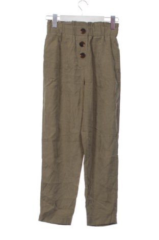 Damskie spodnie Zara, Rozmiar XS, Kolor Zielony, Cena 72,99 zł