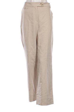 Pantaloni de femei Zara, Mărime L, Culoare Bej, Preț 52,99 Lei, #136407672