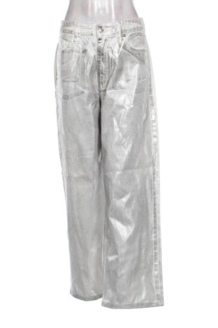 Damskie spodnie Zara, Rozmiar M, Kolor Srebrzysty, Cena 72,99 zł