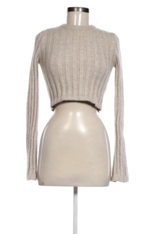 Pulover de femei Bershka, Mărime M, Culoare Bej, Preț 78,20 Lei