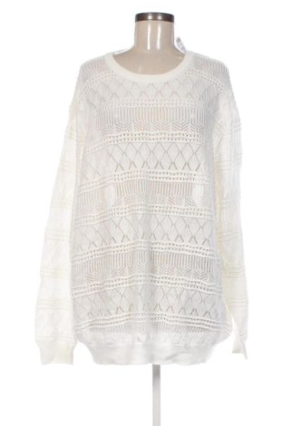 Damski sweter Kiabi, Rozmiar 3XL, Kolor Biały, Cena 123,99 zł