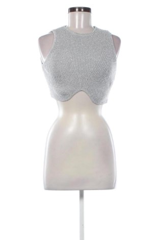 Дамски топ Bershka, Размер L, Цвят Сив, Цена 12,78 €