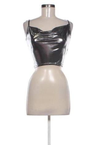 Top de femei H&M, Mărime S, Culoare Argintiu, Preț 91,99 Lei