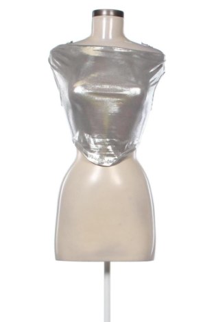 Дамски топ SHEIN, Размер XS, Цвят Сребрист, Цена 15,00 €
