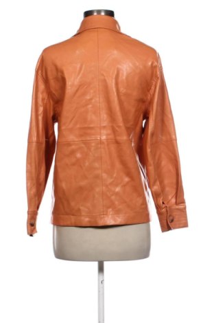 Damen Lederjacke Bershka, Größe S, Farbe Orange, Preis € 38,99