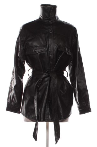Dámska kožená bunda  Pull&Bear, Veľkosť S, Farba Čierna, Cena  29,73 €