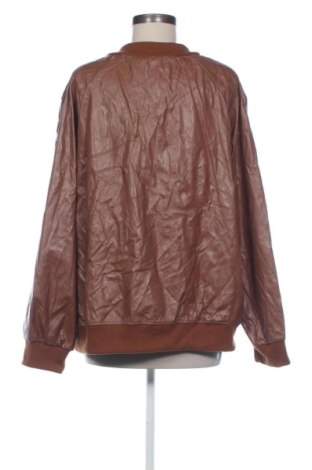 Dámská kožená bunda  SHEIN, Velikost 3XL, Barva Hnědá, Cena  879,00 Kč