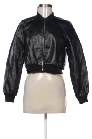 Дамско кожено яке SHEIN, Размер XS, Цвят Черен, Цена 30,16 €