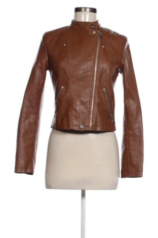 Damen Lederjacke Stradivarius, Größe S, Farbe Braun, Preis 29,67 €