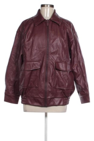 Damen Lederjacke Stradivarius, Größe XS, Farbe Lila, Preis € 29,67