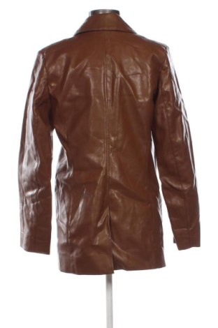 Damen Lederjacke Weekday, Größe M, Farbe Braun, Preis 23,00 €