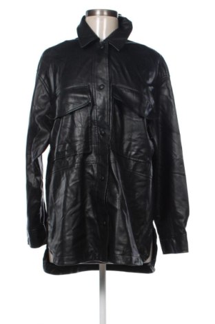 Damen Lederjacke Zara, Größe L, Farbe Schwarz, Preis 27,99 €