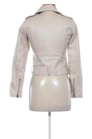 Geacă de piele pentru femei Zara, Mărime XS, Culoare Ecru, Preț 129,99 Lei
