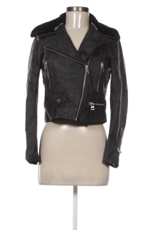 Geacă de piele pentru femei Zara, Mărime S, Culoare Negru, Preț 129,99 Lei