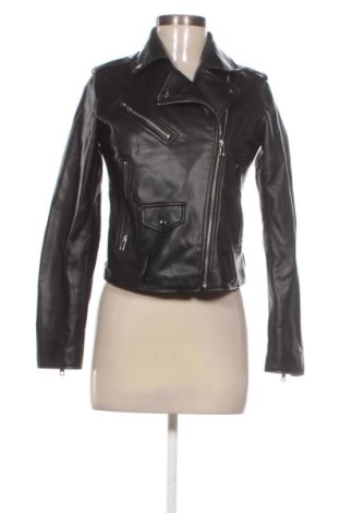 Дамско кожено яке Zara, Размер S, Цвят Черен, Цена 21,00 €