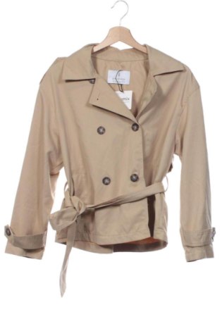 Damenmantel Stradivarius, Größe XS, Farbe Beige, Preis 38,99 €