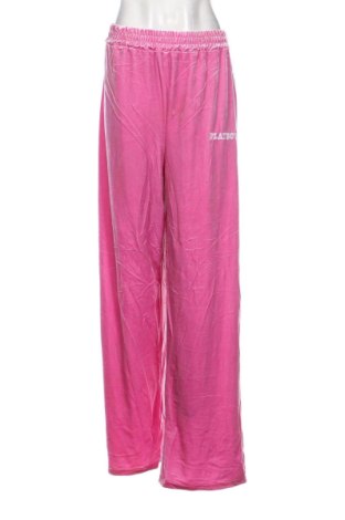 Pantaloni trening de femei Playboy x Missguided, Mărime XL, Culoare Roz, Preț 39,99 Lei, #136412314