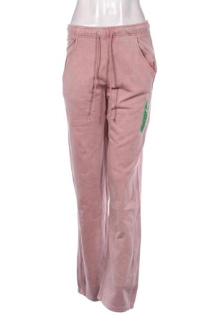 Дамско спортно долнище Pull&Bear, Размер S, Цвят Розов, Цена 24,03 €
