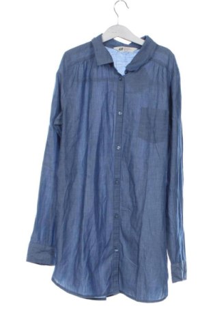 Kinderhemd H&M, Größe 15-18y/ 170-176 cm, Farbe Blau, Preis 6,00 €