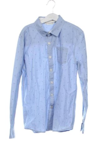 Kinderhemd Mango, Größe 10-11y/ 146-152 cm, Farbe Blau, Preis 6,00 €