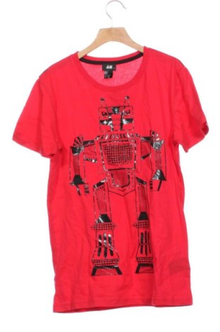 Dziecięcy T-shirt H&M, Rozmiar 12-13y/ 158-164 cm, Kolor Czerwony, Cena 26,99 zł